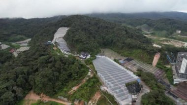 Cameron Highlands, Pahang Malezya 30 Mayıs 2022: Malezya 'nın Cameron Highlands Alanı içindeki Brinchang Bölgesinin Genel Manzarası