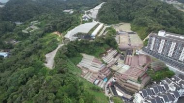 Cameron Highlands, Pahang Malezya 30 Mayıs 2022: Malezya 'nın Cameron Highlands Alanı içindeki Brinchang Bölgesinin Genel Manzarası