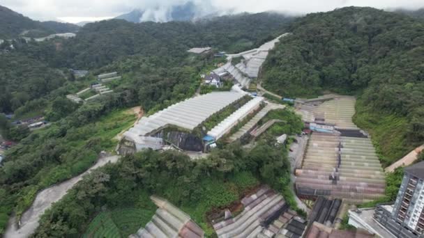 Cameron Highlands, Pahang Malajsie 30. května 2022: Celkový pohled na krajinu v oblasti Brinchang v oblasti Cameron Highlands v Malajsii