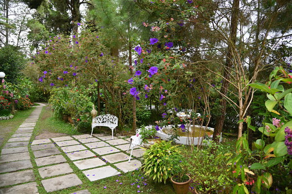 An Old English Smoke House in Cameron Highlands, Malaysia