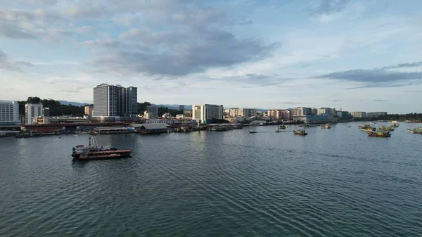 Kota Kinabalu Sabah Malaysia Juni 2022 Waterfront Och Esplanade Området — Stockfoto