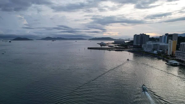 Kota Kinabalu Sabah Malaysia Juni 2022 Waterfront Och Esplanade Området — Stockfoto