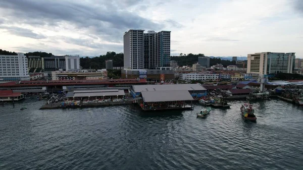 Kota Kinabalu Sabah Malezya Haziran 2022 Kota Kinabalu Şehir Merkezi — Stok fotoğraf