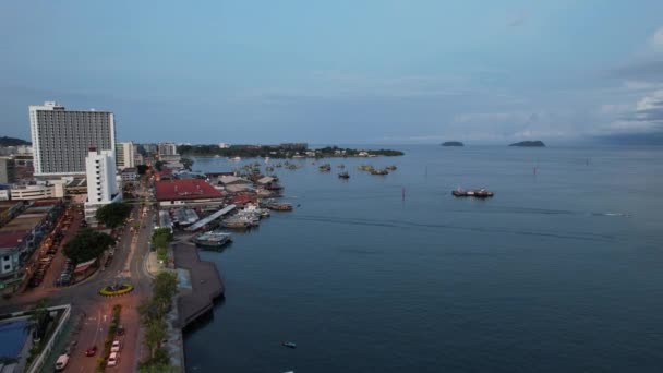 Paysage Bord Mer Dans Les Îles Manukan Mamutik Sapi Kota — Video