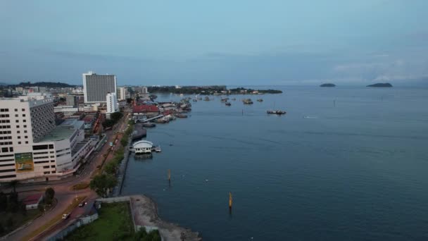 Paysage Bord Mer Dans Les Îles Manukan Mamutik Sapi Kota — Video