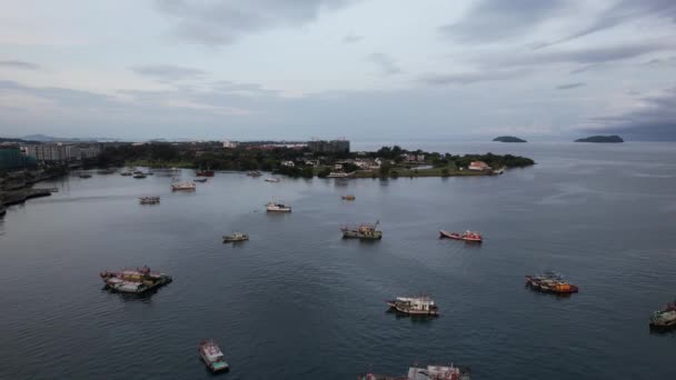 Paesaggio Sulla Spiaggia All Interno Delle Isole Manukan Mamutik Sapi — Video Stock