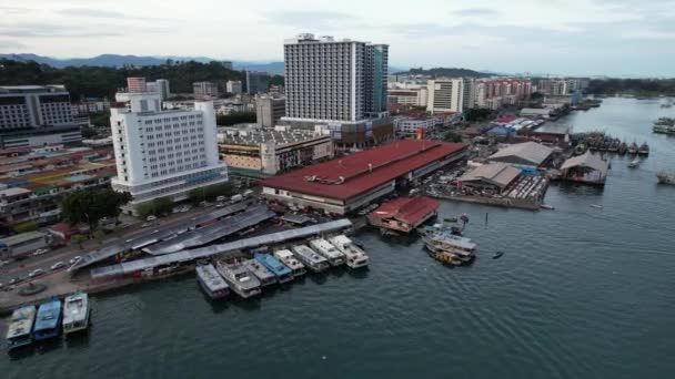 Manukan Mamutik和Sapi Kota Kinabalu Sabah Malaysia群岛内的海滩景观 — 图库视频影像