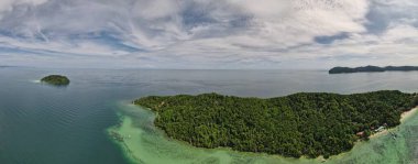 Kota Kinabalu, Sabah Malezya 14 Haziran 2022: Kota Kinabalu Şehir Merkezi Rıhtım ve Kordon Bölgesi