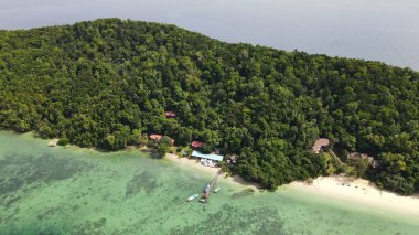 Kota Kinabalu, Sabah Malezya 14 Haziran 2022: Kota Kinabalu Şehir Merkezi Rıhtım ve Kordon Bölgesi