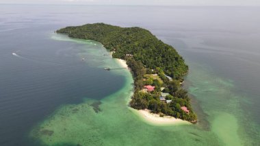 Kota Kinabalu, Sabah Malezya 14 Haziran 2022: Kota Kinabalu Şehir Merkezi Rıhtım ve Kordon Bölgesi