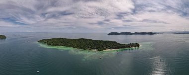 Kota Kinabalu, Sabah Malezya 14 Haziran 2022: Kota Kinabalu Şehir Merkezi Rıhtım ve Kordon Bölgesi