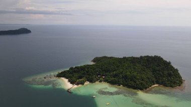 Kota Kinabalu, Sabah Malezya 14 Haziran 2022: Kota Kinabalu Şehir Merkezi Rıhtım ve Kordon Bölgesi