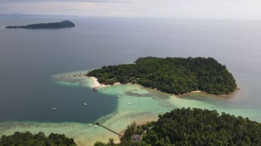 Kota Kinabalu, Sabah Malezya 14 Haziran 2022: Kota Kinabalu Şehir Merkezi Rıhtım ve Kordon Bölgesi