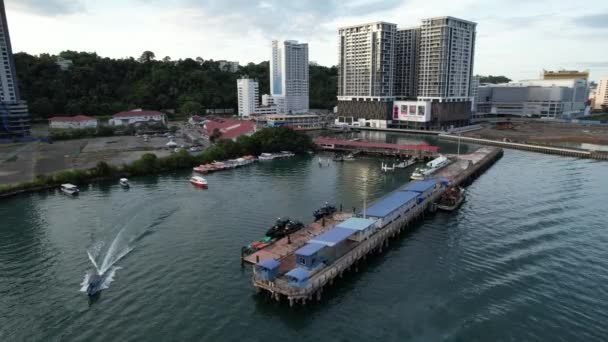 マヌカン島 マムティク島 サピ島の海辺の風景 コタキナバル島 サバ州マレーシア — ストック動画