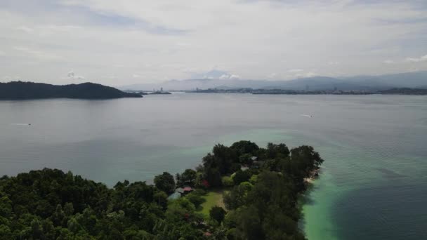 Beachside Scenery Islands Manukan Mamutik Sapi Kota Kinabalu Sabah Malaysia — Stock Video