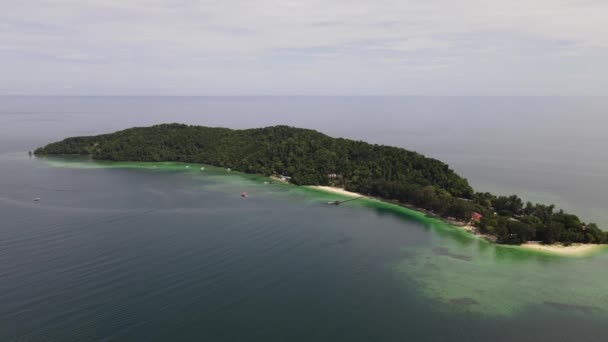 Beachside Scenery Islands Manukan Mamutik Sapi Kota Kinabalu Sabah Malajsie — Stock video
