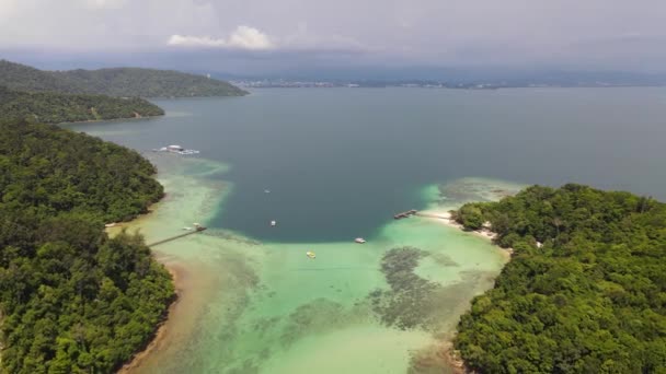 Islands Manukan Mamutik Sapi Kota Kinabalu Sabah Malaysia — 비디오