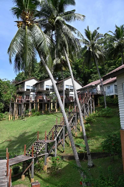 Kota Kinabalu, Sabah Malezya 14 Haziran 2022: Kota Kinabalu Şehir Merkezi Rıhtım ve Kordon Bölgesi