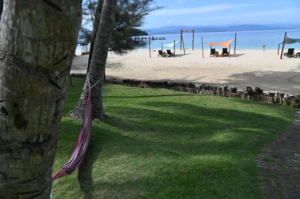 Kota Kinabalu, Sabah Malezya 14 Haziran 2022: Kota Kinabalu Şehir Merkezi Rıhtım ve Kordon Bölgesi