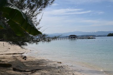 Kota Kinabalu, Sabah Malezya 14 Haziran 2022: Kota Kinabalu Şehir Merkezi Rıhtım ve Kordon Bölgesi