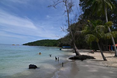 Kota Kinabalu, Sabah Malezya 14 Haziran 2022: Kota Kinabalu Şehir Merkezi Rıhtım ve Kordon Bölgesi