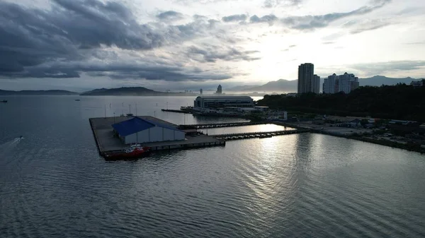 Kota Kinabalu Sabah Malaysia June 2022 Waterfront Esplanade Area Kota — Stock Photo, Image