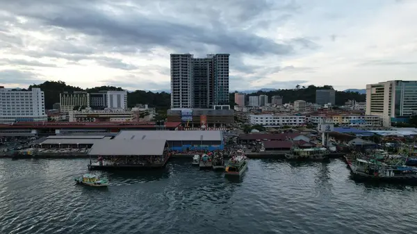 Kota Kinabalu Sabah Malaysia June 2022 Waterfront Esplanade Area Kota — 图库照片