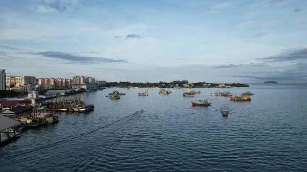 Kota Kinabalu Sabah Malasia Junio 2022 Zona Costera Paseo Marítimo —  Fotos de Stock