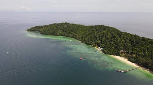 Paysage Bord Mer Dans Les Îles Manukan Mamutik Sapi Kota — Photo