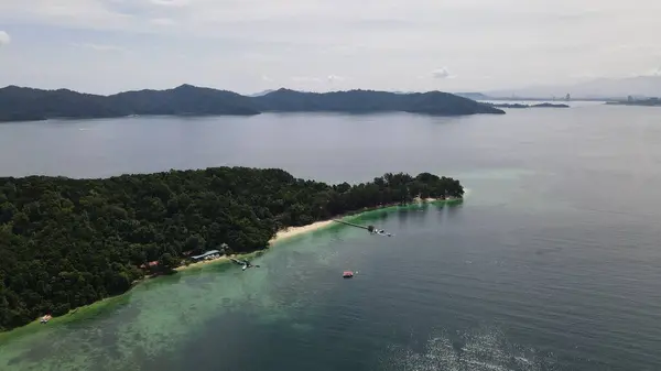 Paysage Bord Mer Dans Les Îles Manukan Mamutik Sapi Kota — Photo