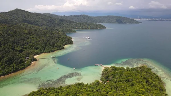 Paysage Bord Mer Dans Les Îles Manukan Mamutik Sapi Kota — Photo