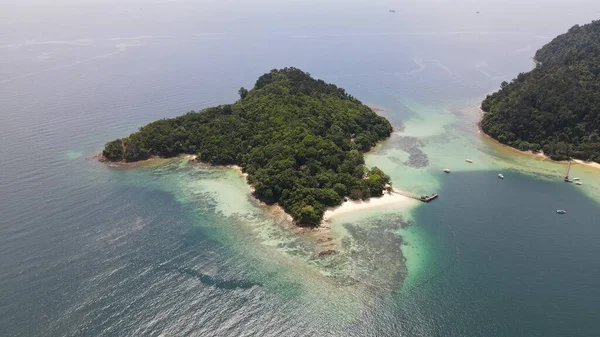 Paysage Bord Mer Dans Les Îles Manukan Mamutik Sapi Kota — Photo