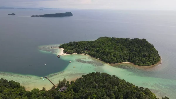 Paysage Bord Mer Dans Les Îles Manukan Mamutik Sapi Kota — Photo