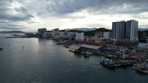 Paysage Bord Mer Dans Les Îles Manukan Mamutik Sapi Kota — Video