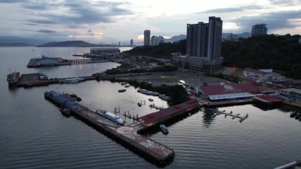 Beachside Scenery Islands Manukan Mamutik Sapi Kota Kinabalu Sabah Μαλαισία — Αρχείο Βίντεο