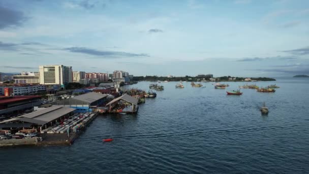 Krajobraz Nadmorski Wyspach Manukan Mamutik Sapi Kota Kinabalu Sabah Malezja — Wideo stockowe