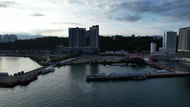 Beachside Scenery Islands Manukan Mamutik Sapi Kota Kinabalu Sabah Μαλαισία — Αρχείο Βίντεο