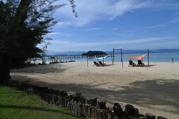 Strandlandskapet Inom Öarna Manukan Mamutik Och Sapi Kota Kinabalu Sabah — Stockfoto