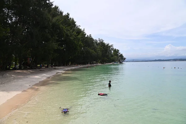 Paesaggio Sulla Spiaggia All Interno Delle Isole Manukan Mamutik Sapi — Foto Stock