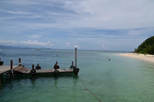 Krajobraz Nadmorski Wyspach Manukan Mamutik Sapi Kota Kinabalu Sabah Malezja — Zdjęcie stockowe