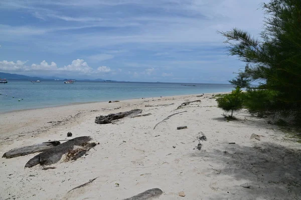 Manukan Mamutik Sapi Kota Kinabalu Sabah Malezya Sahili — Stok fotoğraf