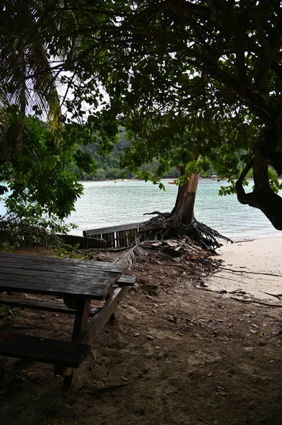 Die Küstenlandschaft Innerhalb Der Inseln Manukan Mamutik Und Sapi Kota — Stockfoto