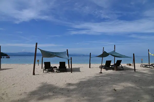 Beachside Scenery Islands Manukan Mamutik Sapi Kota Kinabalu Sabah Malaysia Stock Picture