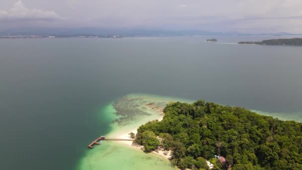 Beachside Scenery Islands Manukan Mamutik Sapi Kota Kinabalu Sabah Malajsie — Stock video