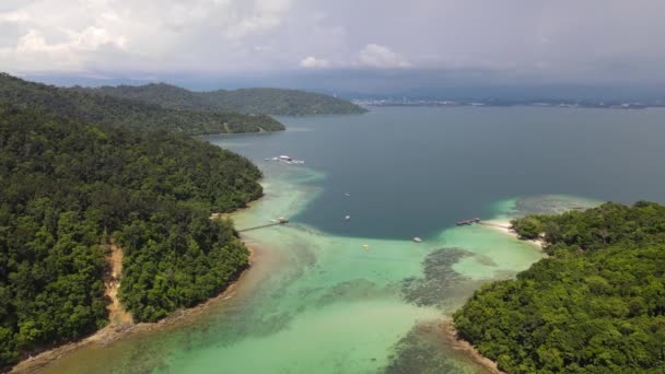 Islands Manukan Mamutik Sapi Kota Kinabalu Sabah Malaysia — 비디오