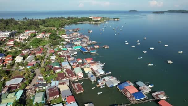 Kota Kinabalu Sabah Malasia Junio 2022 Zona Costera Paseo Marítimo — Vídeos de Stock