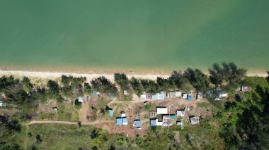 Kota Kinabalu, Sabah Malezya 14 Haziran 2022: Kota Kinabalu Şehir Merkezi Rıhtım ve Kordon Bölgesi