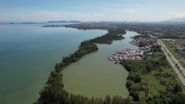 Kota Kinabalu Sabah Malaysia June 2022 Waterfront Esplanade Area Kota — Stock Video