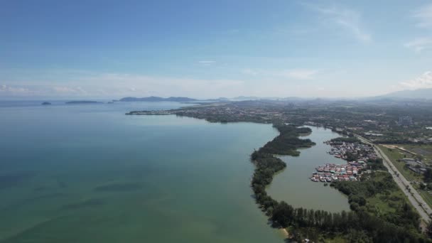 Kota Kinabalu Sabah Malaysia June 2022 Waterfront Esplanade Area Kota — 图库视频影像