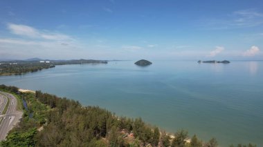 Kota Kinabalu, Sabah Malezya 14 Haziran 2022: Kota Kinabalu Şehir Merkezi Rıhtım ve Kordon Bölgesi